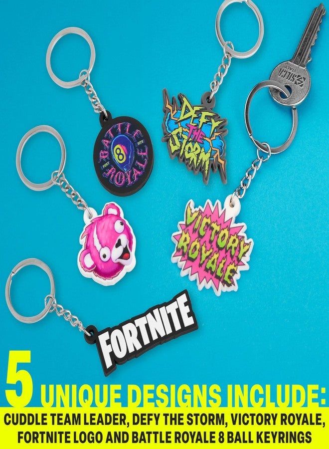 Fortnite Pack of 5 Keychain for Teens, Men, Keychains Accessories for Backpacks, Bags, Collectibles, Cute Key Chain Keyrings Set, Gifts for Gamers - Image 5
