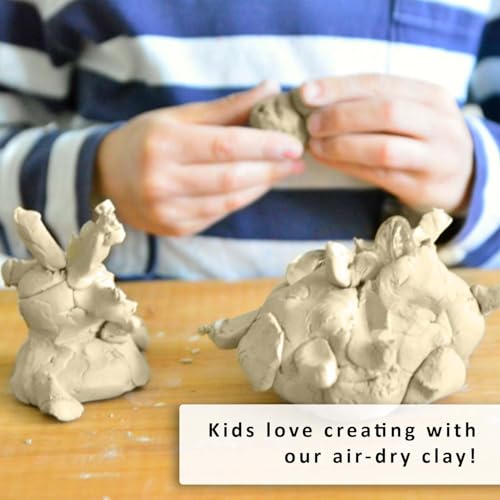 Gachwala Soft Mould Air Dry Clay 500gm(Pack of 2-250gm Each) | Smooth & Malleable Clay for Sculpting, Modelling & Craft | Easy-to-Use Moulding Clay for Lippan Art & DIY Projects - Image 5