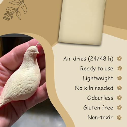 Gachwala Soft Mould Air Dry Clay 500gm(Pack of 2-250gm Each) | Smooth & Malleable Clay for Sculpting, Modelling & Craft | Easy-to-Use Moulding Clay for Lippan Art & DIY Projects - Image 2