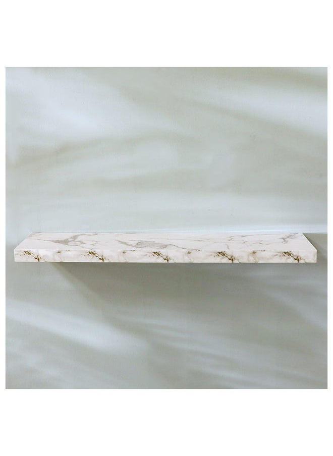 DANUBE HOME - Allano Floating Shelf Wooden Wall Mounted Shelf Display Invisible Metal Bracket Shelves For Decorations In Living Room Laundry Room Bed Room L 100 x W 23.5 x H 4.3 cm Grey Marble - Image 1