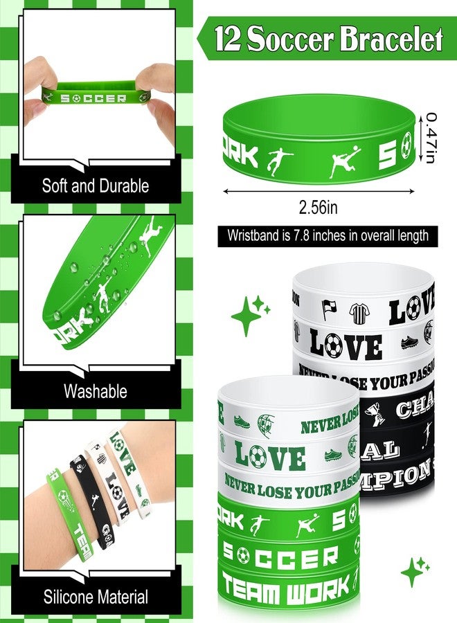 ليفيدي ٤٨ قطعة من لوازم حفلات كرة القدم، ١٢ سوار سيليكون لكرة القدم، ١٢ حقيبة هدايا برباط لكرة القدم، ١٢ كرة ضغط صغيرة لكرة القدم، و١٢ سلسلة مفاتيح لكرة القدم، لتزيين حفلات أعياد الميلاد وهدايا الأطفال. - Image 5