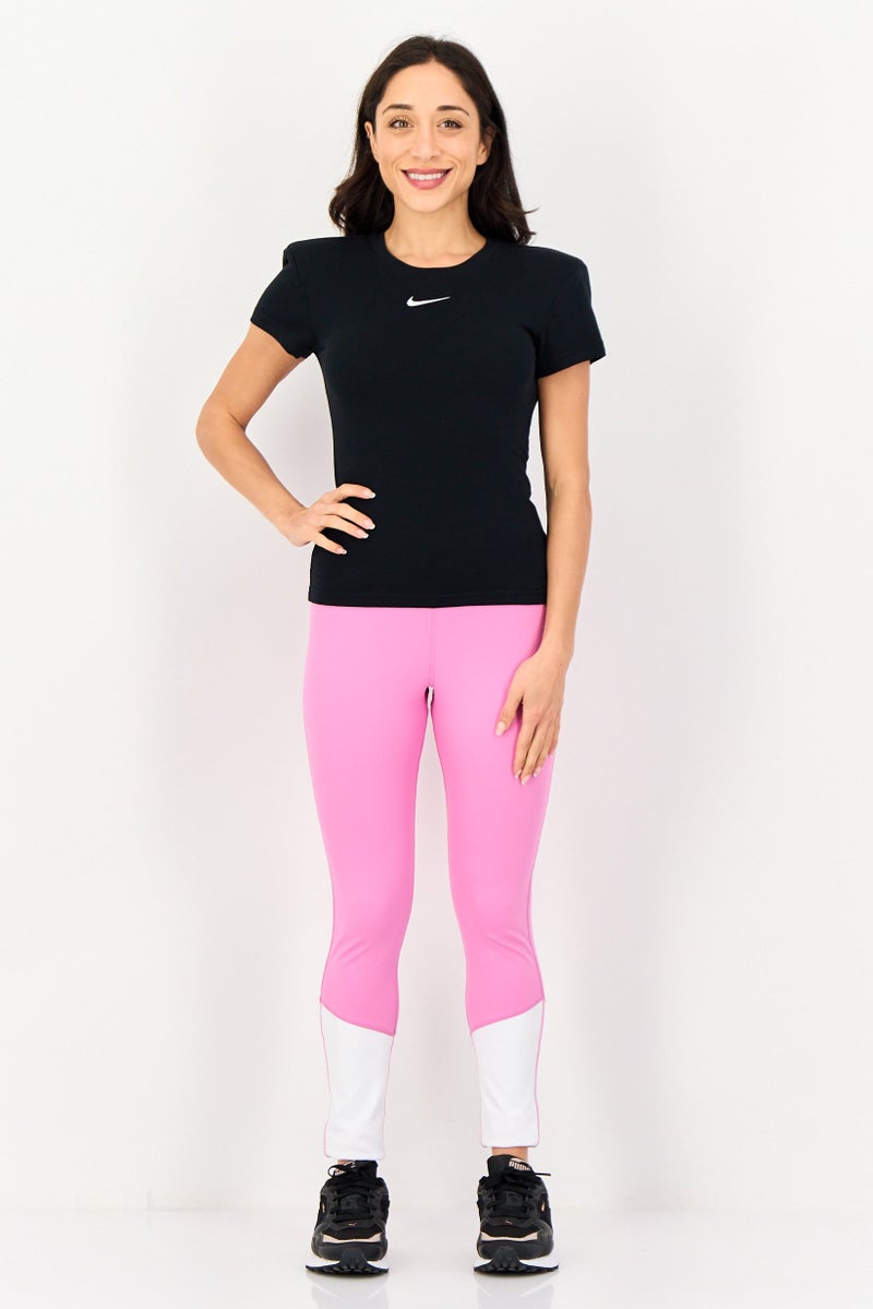 Nike Women Sportswear Fit Short Sleeve Training T-shirt, Black - Image 4