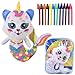 DRAWMYTOY Coloring Plush Toy with 12 Washable Markers for Little Girls Doodle Dolls Arts and Crafts Soft DIY Washable Doodle Stuffed Animal Toy for Kids Ages 46 Birthday Fish Cat - Image 2