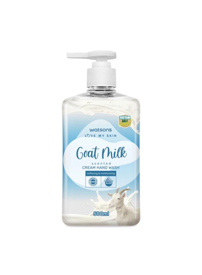 Watsons Goat Milk Scented Cream Hand Wash 500ml - Image 1