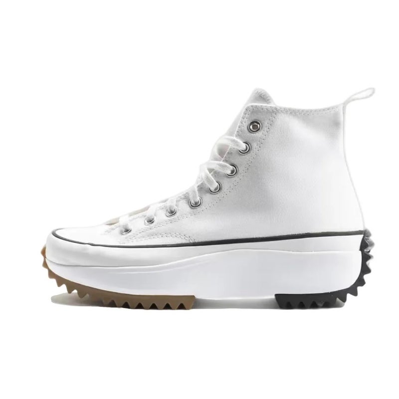 Converse Run Star Hike High-Top Canvas Sneakers - Black & White Platform Sole for Men & Women - Image 1