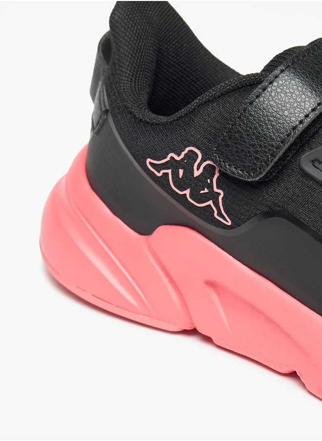 كابا Girls' Textured Sports Shoes with Hook and Loop Closure