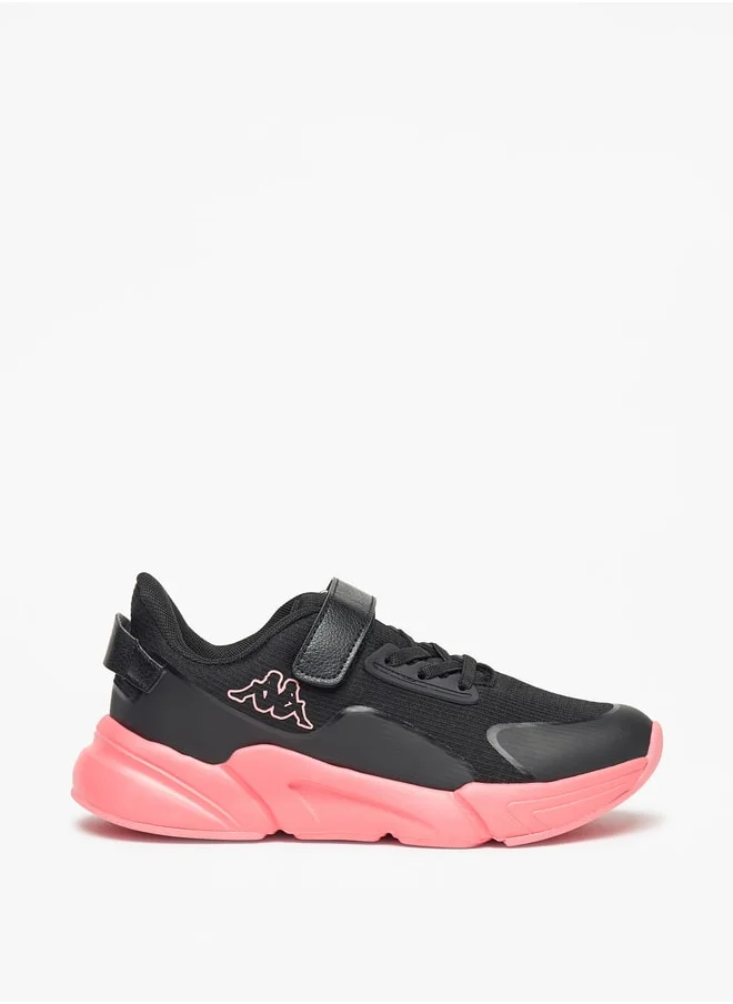كابا Girls' Textured Sports Shoes with Hook and Loop Closure