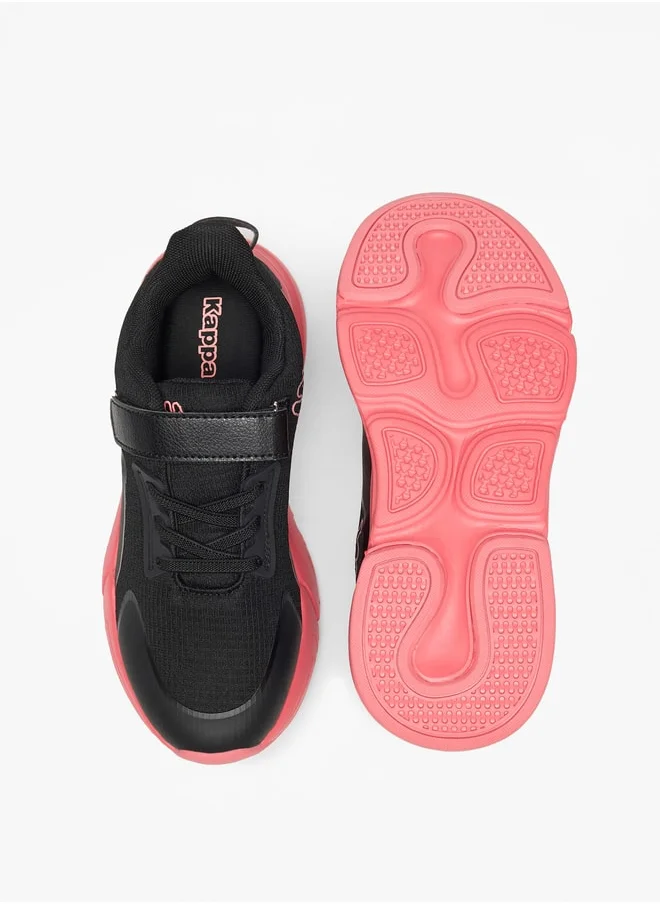 كابا Girls' Textured Sports Shoes with Hook and Loop Closure