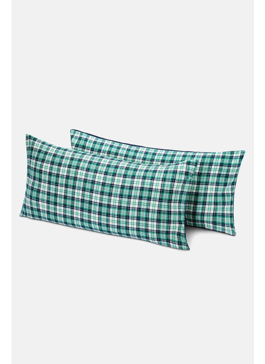 2 Pieces Flannel Pillowcase 80 L x 40 W cm, Green - pzsku/Z5DFAF9DD18AEC7D87F8FZ/45/_/1729779269/029d1226-08ac-408e-8389-8d4ad678cfe8