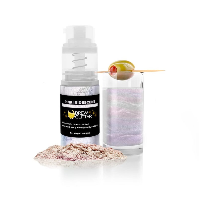 Bakell Brew Glitter Edible Drink Glitter Pump 1x 4g for Cocktails, Beer, & Beverages (Iridescent Pink) - Image 3