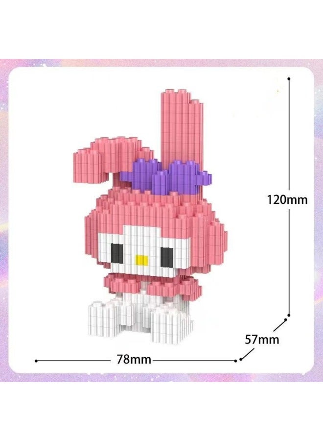 Compatible With Lego Tandem Small Particle Assembled Puzzle Rab Cloth Building Blocks Children's Educational Toys Stall Night Market - Image 3