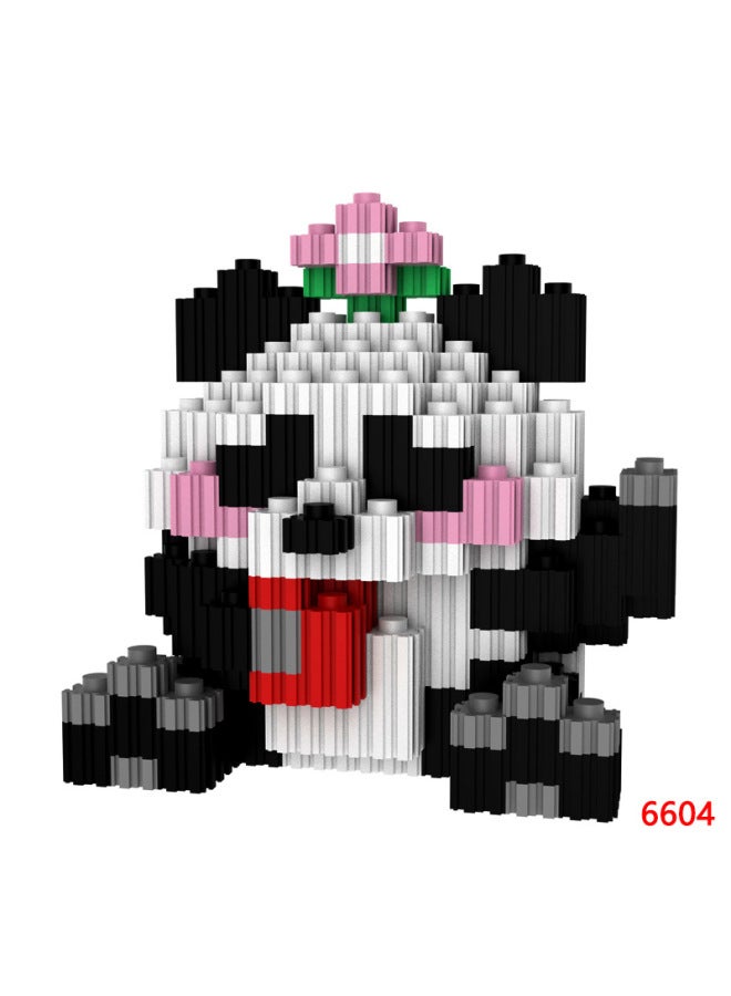 Compatible With Lego Tandem Small Particle Assembled Puzzle Rab Cloth Building Blocks Children's Educational Toys Stall Night Market - Image 2