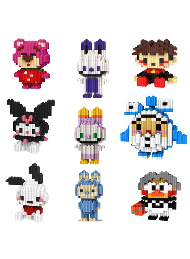 Compatible With Lego Tandem Small Particle Assembled Puzzle Rab Cloth Building Blocks Children's Educational Toys Stall Night Market - Image 5