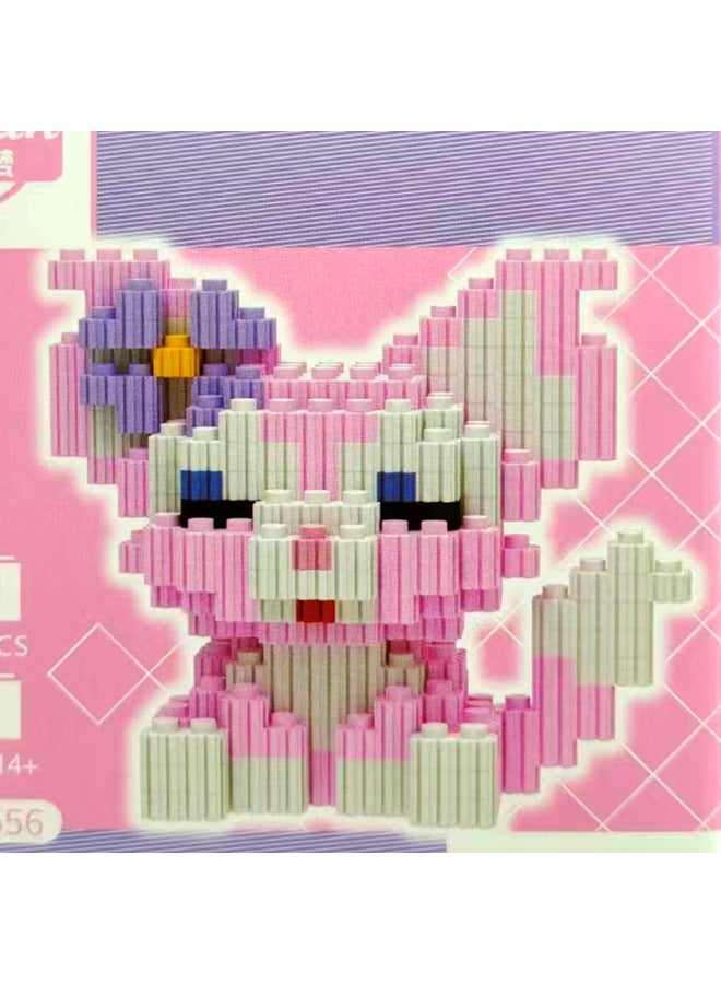 Compatible With Lego Tandem Small Particle Assembled Puzzle Rab Cloth Building Blocks Children's Educational Toys Stall Night Market - Image 4