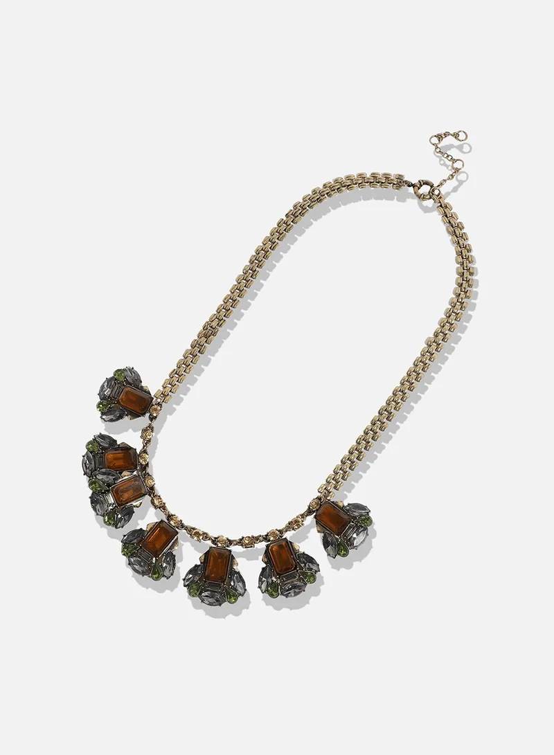 SOHI Designer Statement Stone Artificial Necklace Jewellery