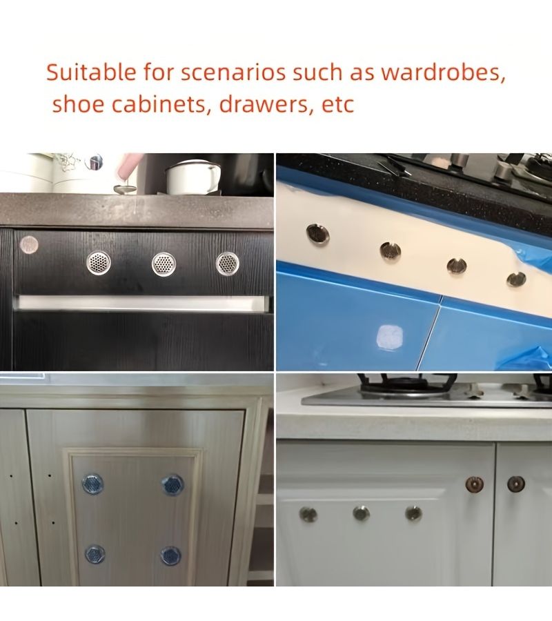 Flat 19mm Stainless Steel Round Ventilation Mesh Covers for Wardrobes 2pcs - Image 2