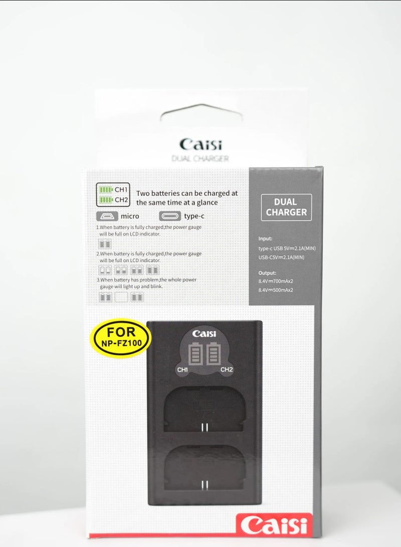 Caisi Double Charger CS-NP-FZ100 