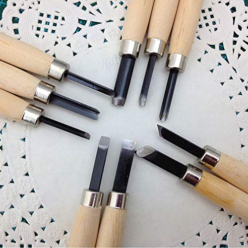 WAYCOM 24PCS Wood Knife Kit Set Wood Carving Kit,Professional Chisel Set, including Small, Middle, Large size (24PCS) - Image 3