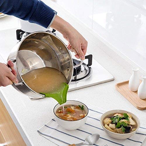 Sevia AntiSpill Funnel Silicone Slip On Pour Soup Spout for Pots PansBowls Jars Kitchen Tool Multicolor - Image 4