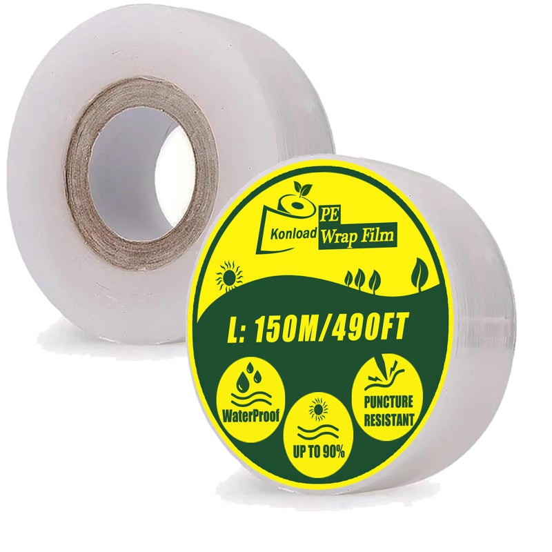 Konload Nursery Grafting Tape, Buddy Tape for Fruit Trees/Plant Self-Adhesive PE Stretchable Film for Grafting and Budding -Garden Grafting Tool (3CM(1-1/5") W, 2 Roll) - Image 1