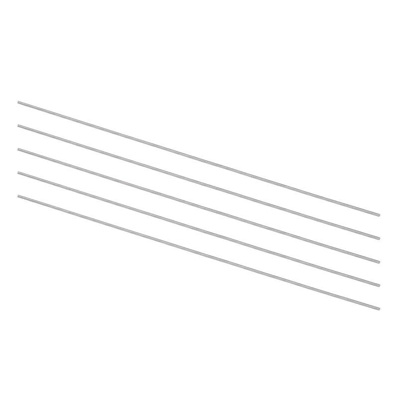 uxcell 5pcs Round Steel Metal Rods, 1mm x 200mm High Speed Steel (HSS) Lathe Bar Stock Tool, for Shaft Gear Drill Lathes Boring Machine Turning Miniature DIY Craft - Image 1