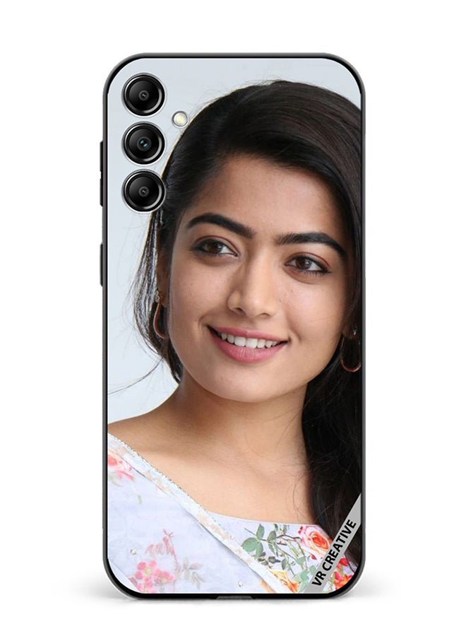 VR CREATIVE Protective Case Cover For Samsung Galaxy A55 Bollywood Actress Rashmika Mandanna Design Multicolour - Image 1