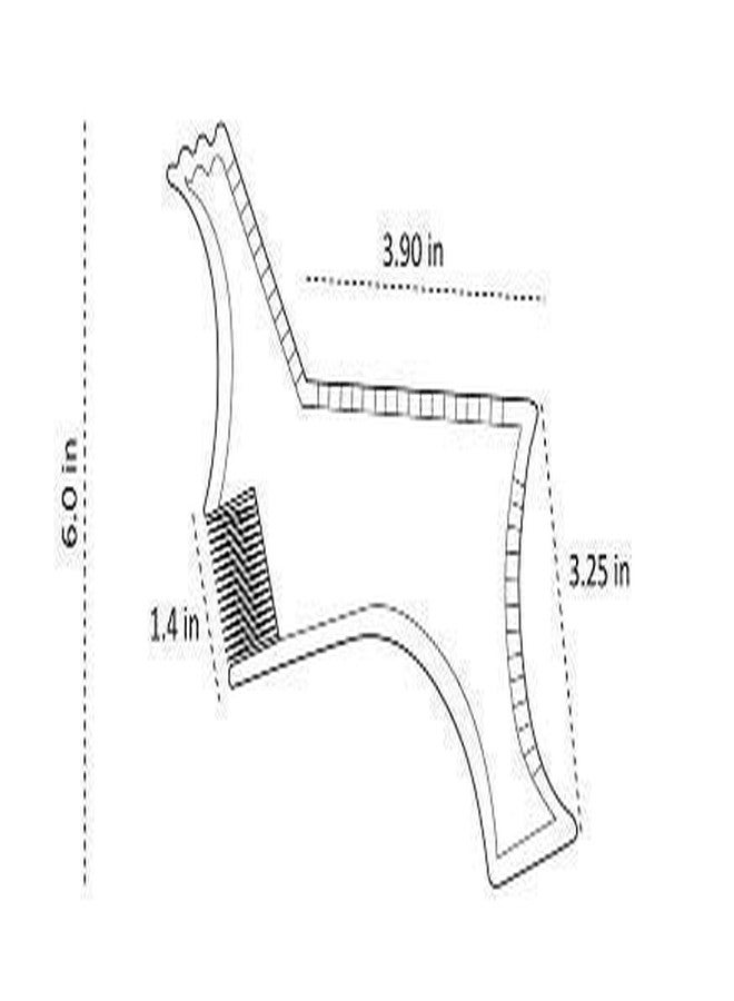 Ekan Beard Shaper Men Beard Moustache Beard Styling Comb For Boys - Image 2