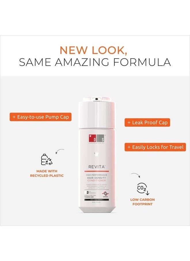 DS LABORATORIES - Revita Conditioner for Thinning Hair Thickening Conditioner for Men and Women, Conditioner to Support Hair Growth, Hair Strengthening, Volumizing, DHT Blocker (7 fl oz) - Image 1