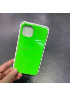 For Iphone16 Liquid Silicone Phone Case For Iphone 16Pro Max/16Pro Full Covering Drop-Resistant Protective Case-Color:Bright Green [with Logo]-Applicable Model:For Iphone16promax [sealed Packaging]