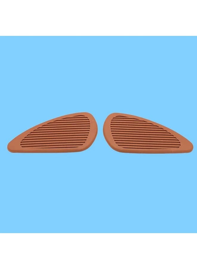 Brown Retro Motorcycle Stickers Anti Slip Protection for Light Bikes and Riders - Image 1
