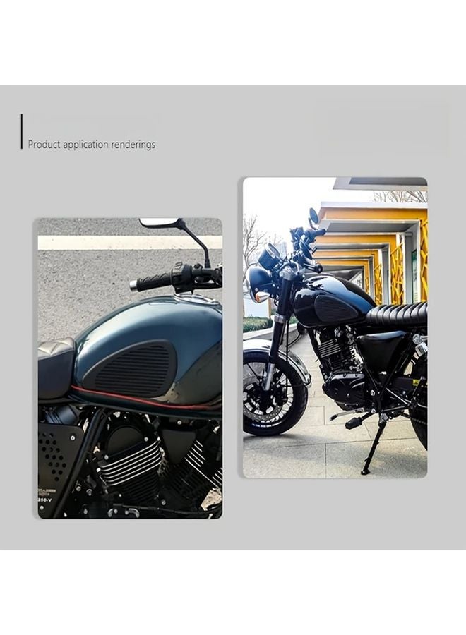 Brown Retro Motorcycle Stickers Anti Slip Protection for Light Bikes and Riders - Image 4