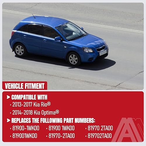 AA Ignition Ignition Lock Cylinder Switch Assembly Replacement by AA Ignition - Left Driver Side - Replaces Parts 81900-1WK00, 81970-2TA00 - Compatible with Kia Vehicles - 2014-2018 Optima, 2013-2017 Rio - Image 3