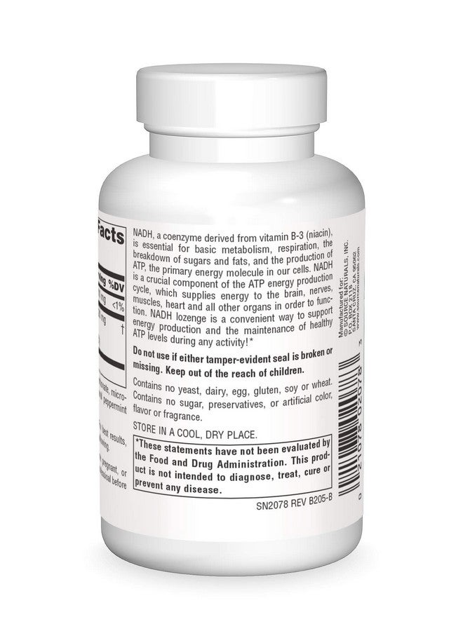 Source Naturals Source Naturals NADH 10mg, Boost Energy and Mental Alertness - 10 Tablets  - Image 2