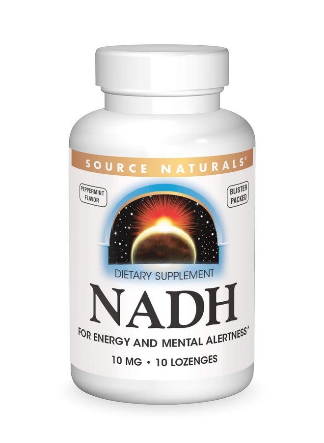Source Naturals Source Naturals NADH 10mg, Boost Energy and Mental Alertness - 10 Tablets  - Image 1