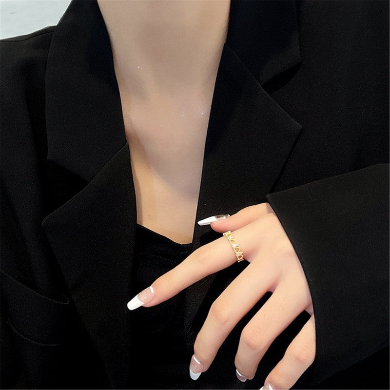 Adjustable Ring Copper Fashion Simple Ring - Versatile For Parties Weddings Daily Engagements Anniversaries Gifts - Image 5
