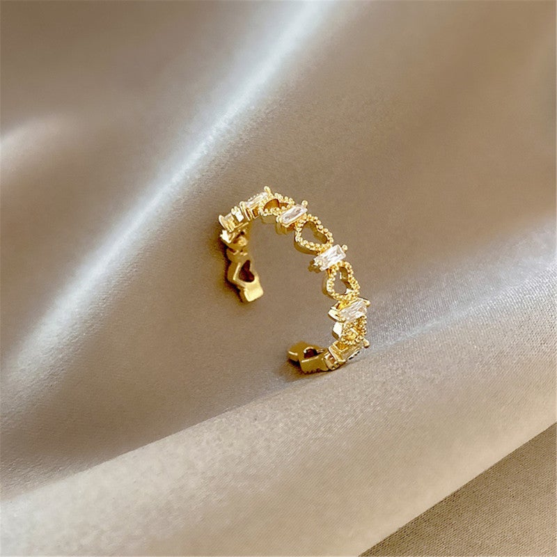 Adjustable Ring Copper Fashion Simple Ring - Versatile For Parties Weddings Daily Engagements Anniversaries Gifts - Image 1