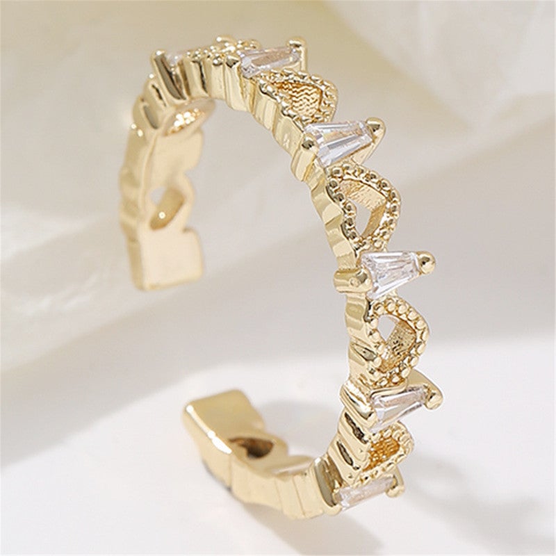 Adjustable Ring Copper Fashion Simple Ring - Versatile For Parties Weddings Daily Engagements Anniversaries Gifts - Image 2