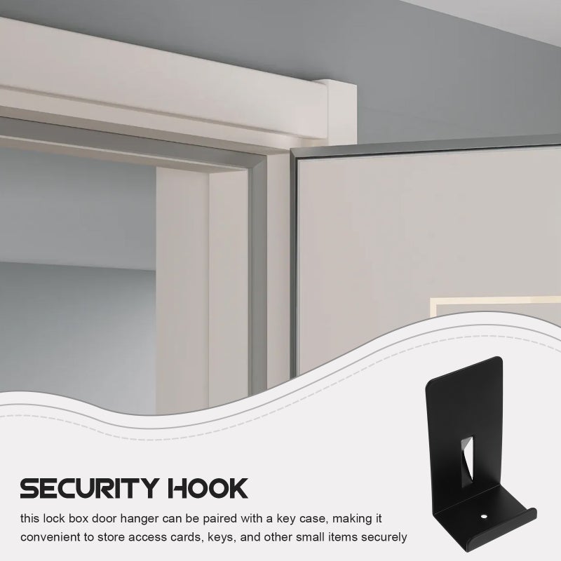 Lock Box Door Hanger Key Holder Door Hanger Lock Box Iron Hanging Bracket Lock Box Hanger Lock Box Door Rack Key Hider Box Door Hanger Lock Box Door Hanging Bracket - Image 4