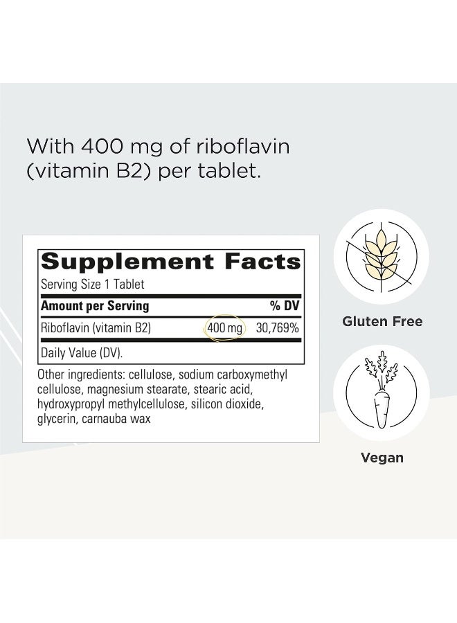 Integrative Therapeutics Riboflavin (Vitamin B2) - 400 mg - Energy Production Support Supplement - 30 Tablets - Image 2