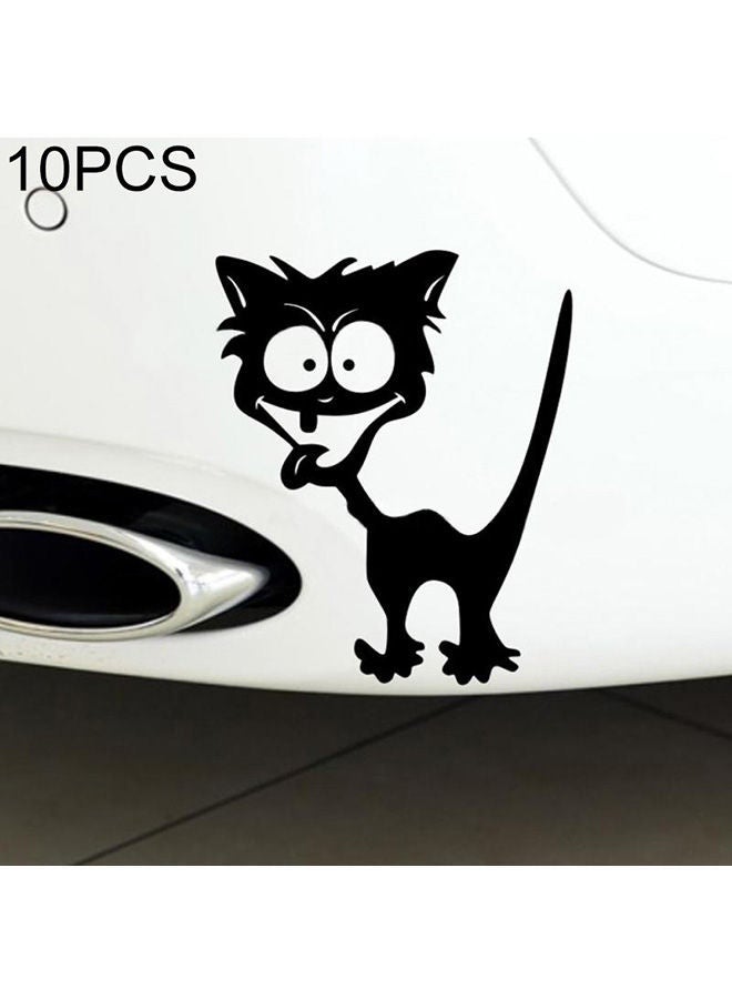 NIBEMINENT 10-Piece Cat Pattern Car Styling Sticker - Image 2