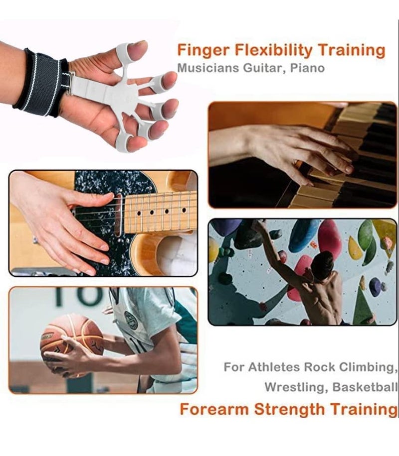 FITFIX® New 2 PCS Finger Gripper Forearm Strengthener Yoga Resistance Band Finger Gripper for Veins Wrist pain Relief Vein gripper for Hand Finger Grip Wrist Muscles Finger Strengthener Finger Gripster - Image 4