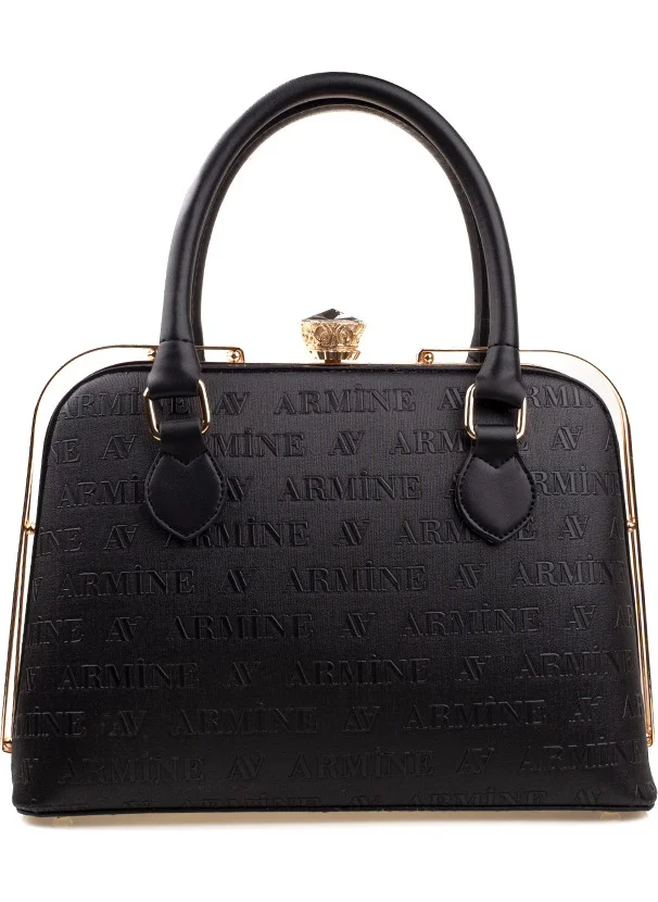 ARMINE Black Women Laser Printed Stylish Classic Handbag