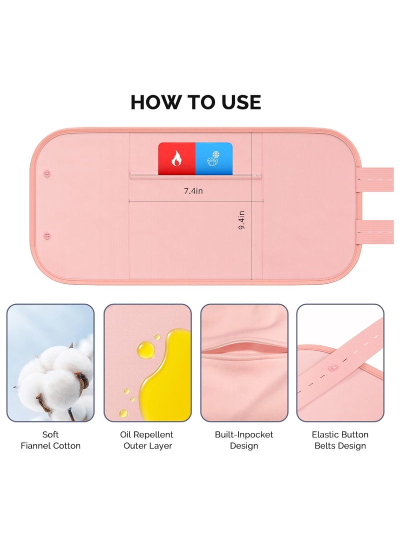 بيوينتي 2Pack Reusable Castor Oil Pack Wrap, Reusable Organic Castor Oil Pack Kit for Liver Detox, Insomnia, and Inflammation, Less Mess, Comfort Sleep Fit, Adjustable Elastic Strap, Anti Oil Leak - Image 3