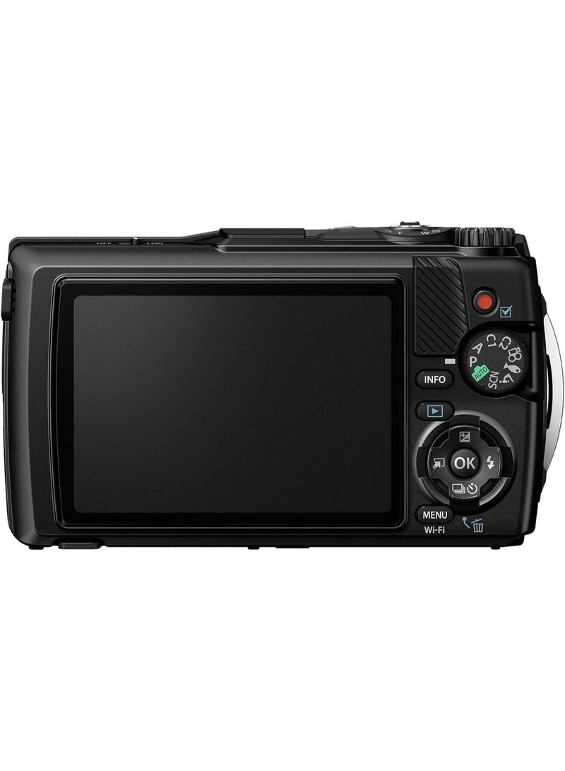 Olympus OM System TG-7 Underwater Camera, TruePic VIII Processor, 12MP Effective Resolution, CMOS Contrast Detection, 25-Point / All Target, Single Target, Built-in TTL Flash, Black - Image 3