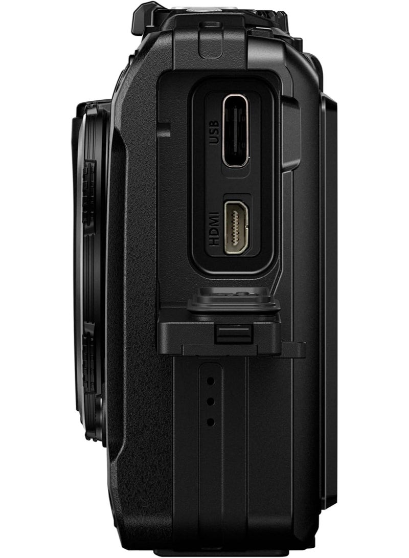 Olympus OM System TG-7 Underwater Camera, TruePic VIII Processor, 12MP Effective Resolution, CMOS Contrast Detection, 25-Point / All Target, Single Target, Built-in TTL Flash, Black - Image 5