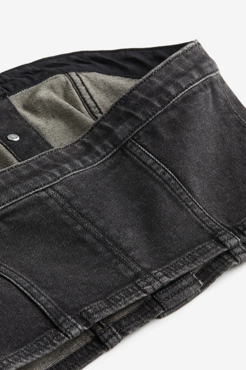 اتش اند ام Button Down Denim Crop Top