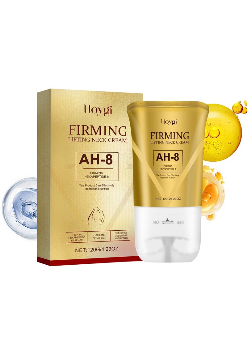 هويجي كريم شد الرقبة، كريم مضاد للشيخوخة للرقبة لتنعيم خطوط الرقبة والتجاعيد والخطوط الدقيقة، مرطبات الرقبة تعمل على ترطيب البشرة وتحسين مرونتها ورفعها وتعزيز شبابها وصحتها، مع تدليك مزدوج الأسطوانة - Image 1