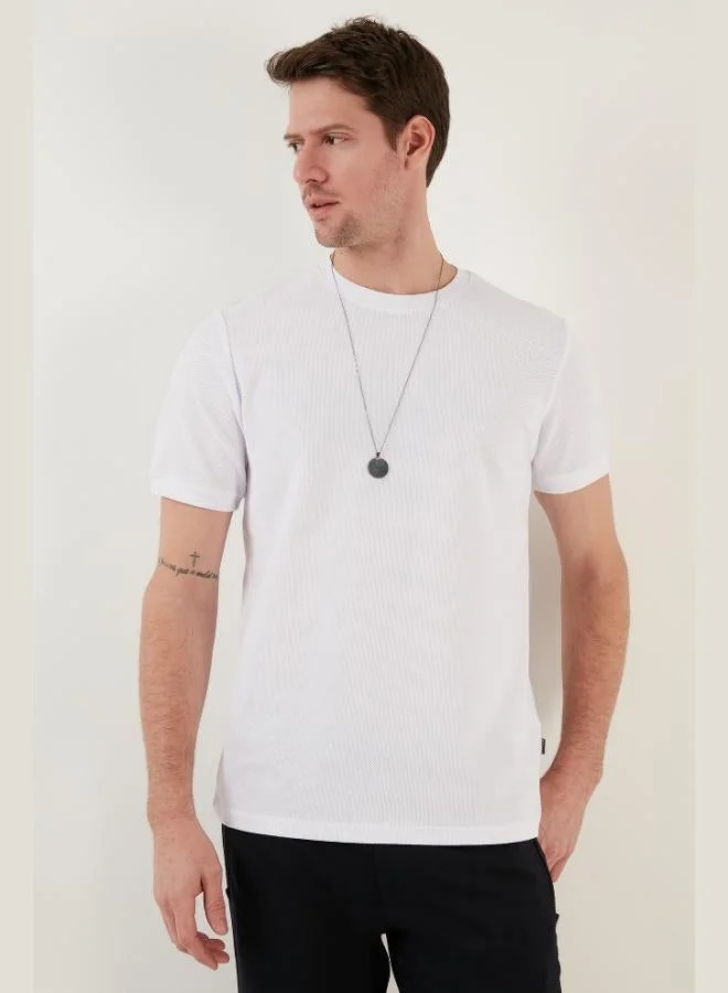 Buratti Buratti Cotton Regular Fit Crew Neck Basic T Shirt Men's T SHIRT 5902387