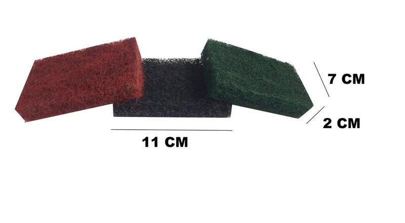 advancedestore Kitchen Utensil Nylon Scrubber Pad 7X11 cm Pack of 6 Pieces - Image 3
