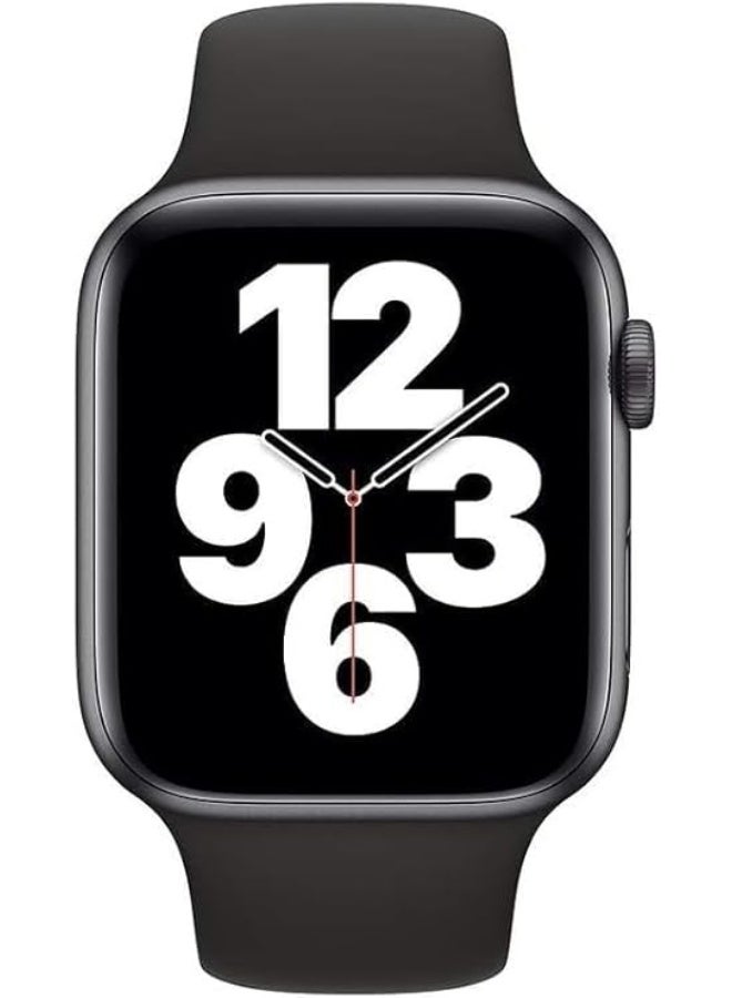 Silicone Band for Apple Watch Series 2/3/4/5/6/7SE 42mm 44mm 45mm 49mm Color Black. - Image 1